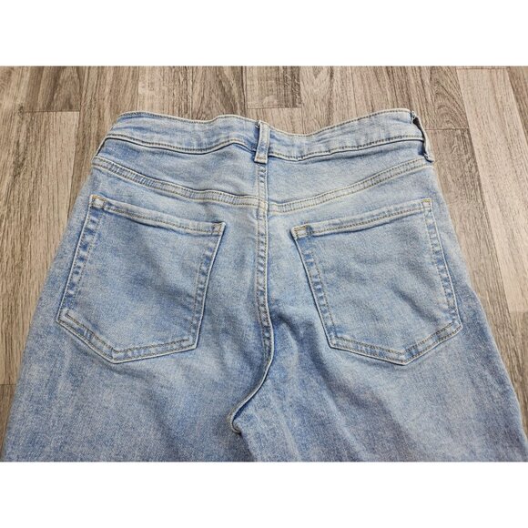 (3/$35) Old Navy Jeans Womens 4 Blue High Rise O.G. Straight Button Fly Denim - Picture 4 of 12